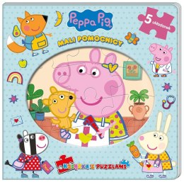 Peppa Pig. Książka z puzzlami. Mali pomocnicy