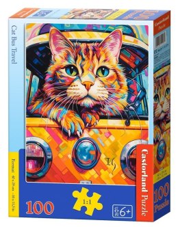Puzzle 100 Cat Bus Travel CASTOR