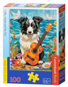 Puzzle 100 Collie, Guitar and the Sea CASTOR