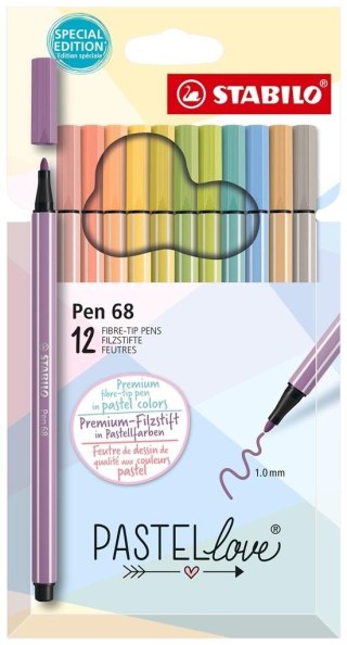 Flamaster Pen 68 pastellove 12szt