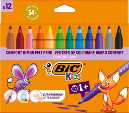 Flamastry Kids Comford Jumbo 12 kolorów BIC