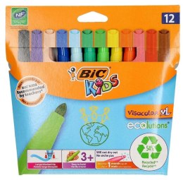 Flamastry Kids Visacolor XL 12 kolorów BIC