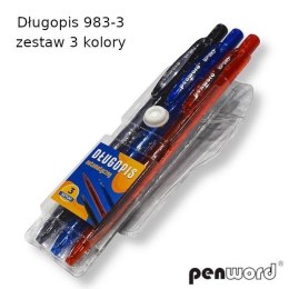 Długopis ze sprężynką 3 kolory