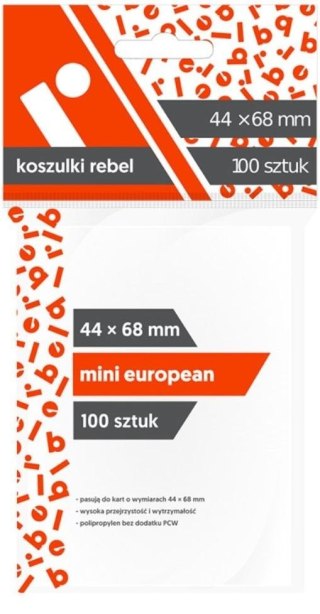 Koszulki Mini European 44x68 (100szt) REBEL