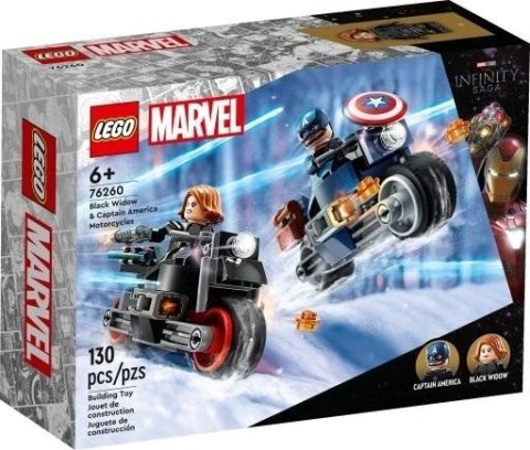 LEGO(R) MARVEL 76260 (4szt) Motocykle Czarnej Wdowy.