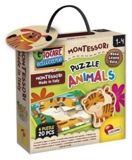 Montessori Baby Puzzle ze zwierzętami
