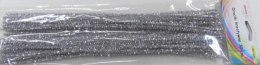 Druciki kreatywne metalizowane srebrne 30cm 40szt