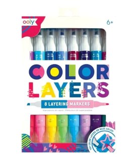 Flamastry dwustronne Color Layers 8szt
