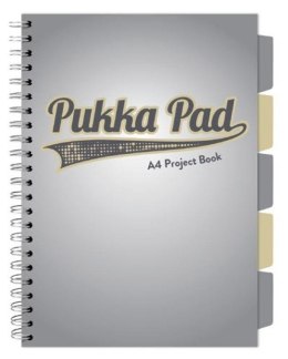 Project Book Grey A4/100 kratka szary (3szt)