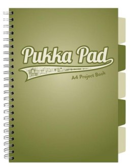 Project Book Olive A4/100K kratka oliwkowy (3szt)