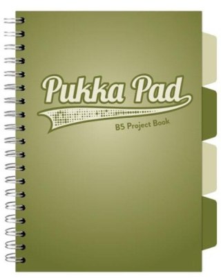 Project Book Olive B5/100K kratka oliwkowy (3szt)