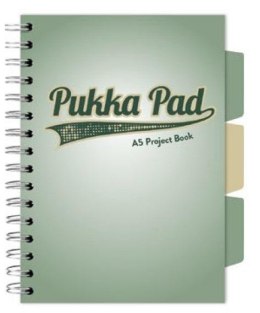 Project Book Sage A5/100K kratka zielony (3szt)
