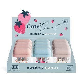 Temperówka podwójna z poj. Cute Girl (12szt)