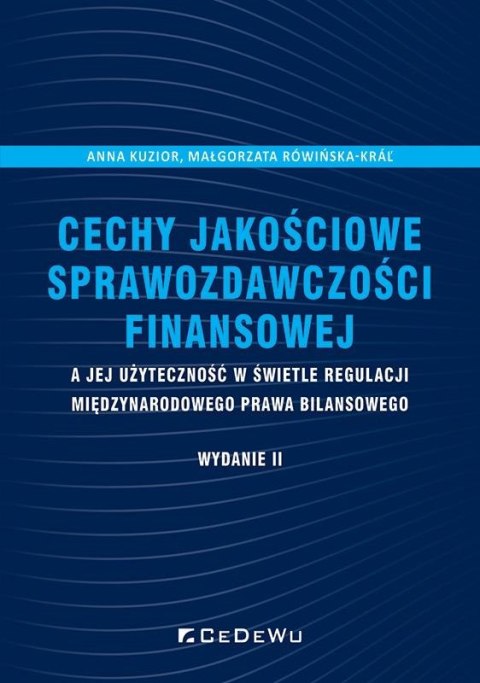 Cechy jakościowe sprawozdawczości finansowej..