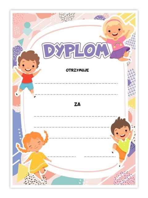 Dyplom A4 uniwersalny - Dzieci 30szt