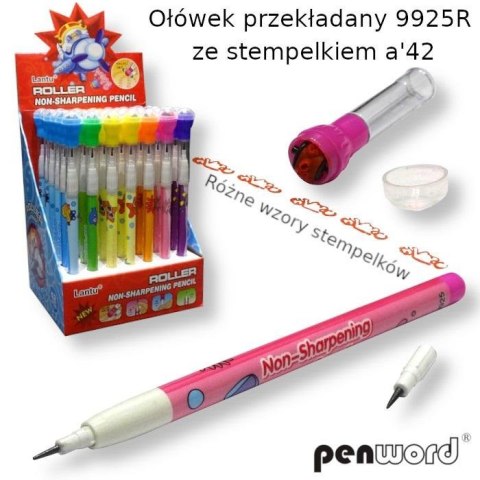 Ołówek przekładany ze stempelkiem (42szt)