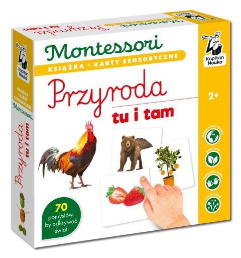 Przyroda tu i tam. Kapitan Nauka. Montessori. Karty sensoryczne