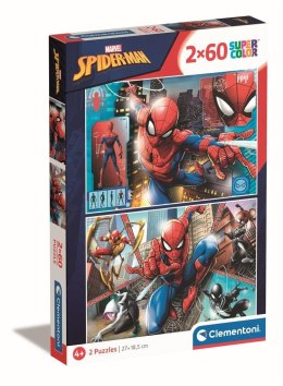 Puzzle 2x60 Super kolor Spiderman