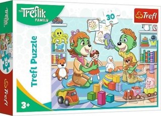 Puzzle 30 Radosna Rodzina Treflików TREFL