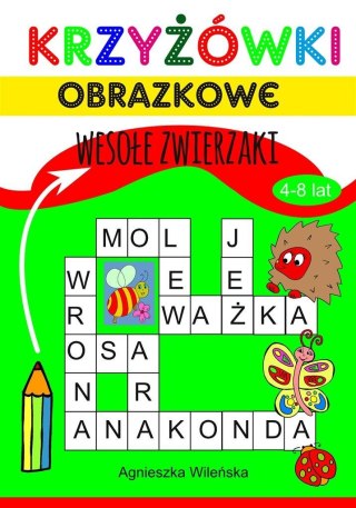 Krzyżówki obrazkowe 4-8 lat. Wesołe zwierzaki