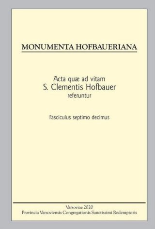 Monumenta Hofbaueriana Tom 17