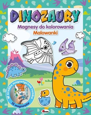 Dinozaury. Magnesy do kolorowania