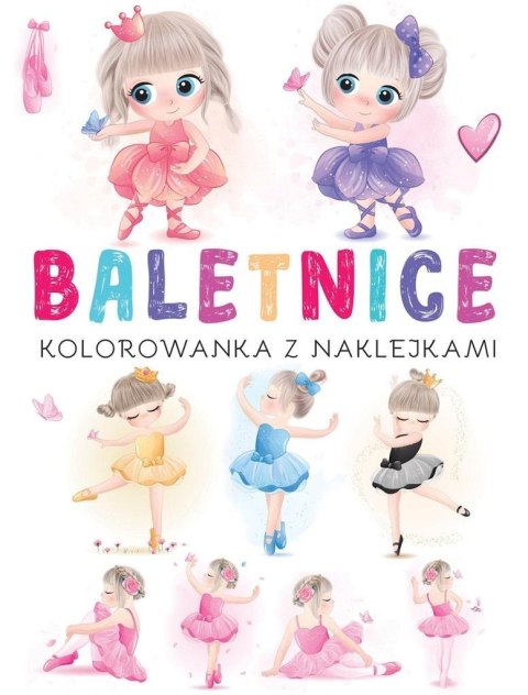 Kolorowanka z naklejkami. Baletnice