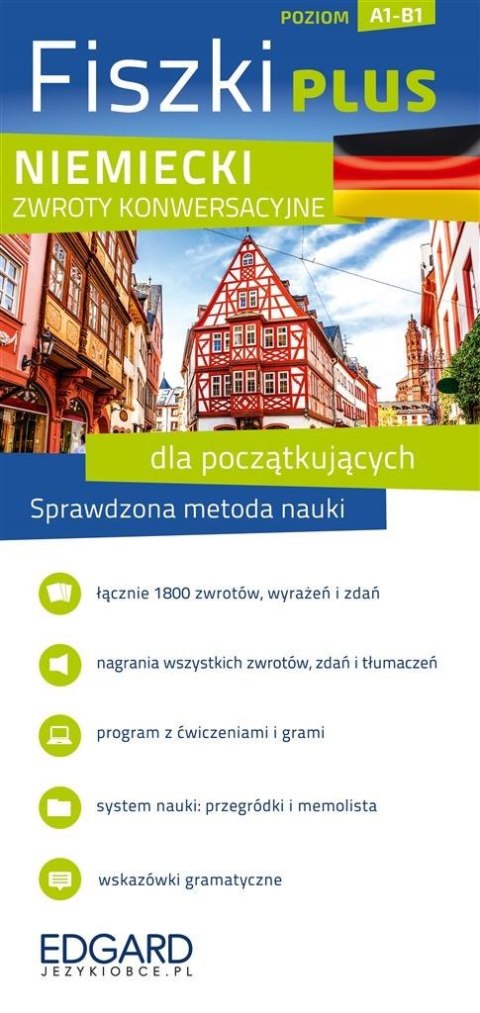 Niemiecki Fiszki PLUS Zwroty dla początkujących