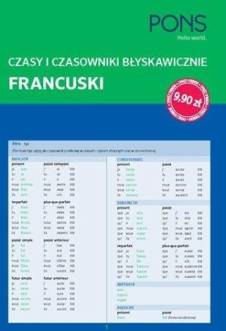 Czasy i czasowniki błyskawicznie. Francuski PONS