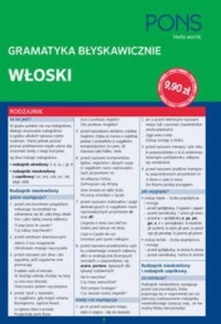 Gramatyka błyskawicznie. Włoski PONS