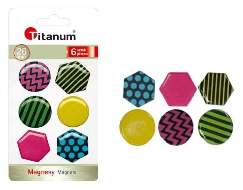 Magnesy do tablic 26mm 6szt