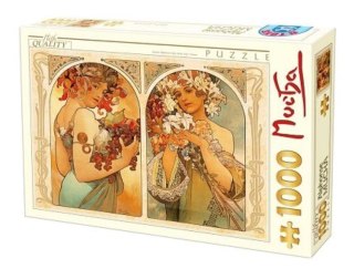 Puzzle 1000 Alfons Mucha, Owoc i kwiat