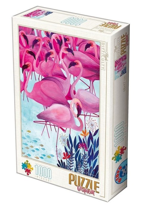 Puzzle 1000 Andrea Kurti, Flamingi