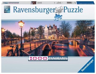 Puzzle 1000 Panorama Amsterdamu