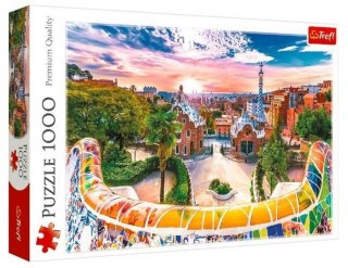 Puzzle 1000 Zachód słońca nad Barceloną Hiszpania