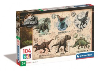 Puzzle 104 Super Kolor Jurassic World