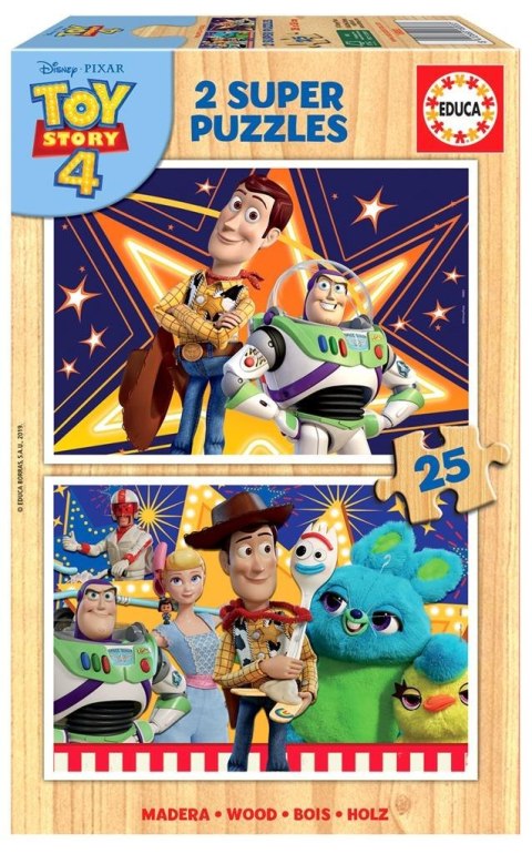 Puzzle 2x25 Toy Story 4 (drewniane) G3