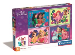 Puzzle 4w1 Super Kolor Disney Princess