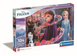 Puzzle 104 Brokat Frozen 2 Glitter