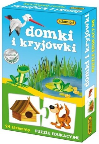 Puzzle edukacyjne - Domki i kryjówki