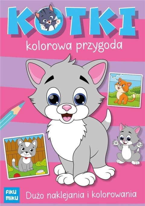 Kotki kolorowa przygoda z naklejkami