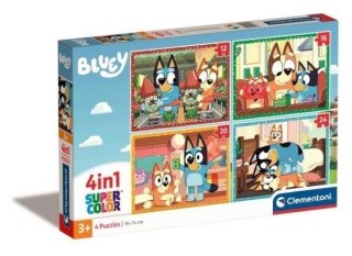 Puzzle 4w1 Super Kolor Bluey