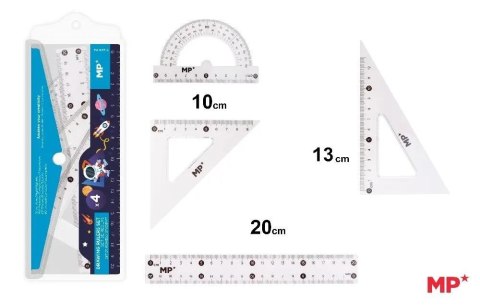 Zestaw geometryczny Kosmos 4 elementy w etui