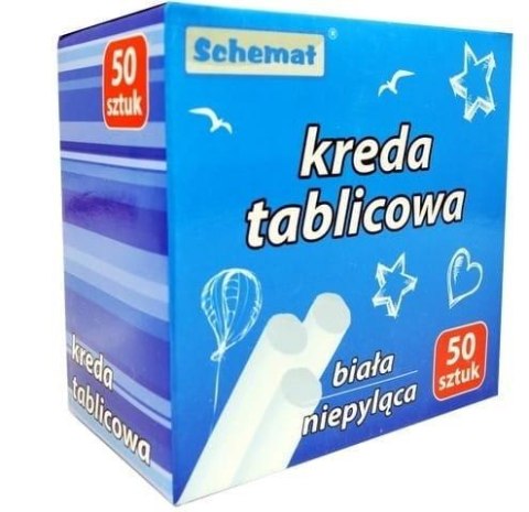 Kreda tablicowa 50szt biała