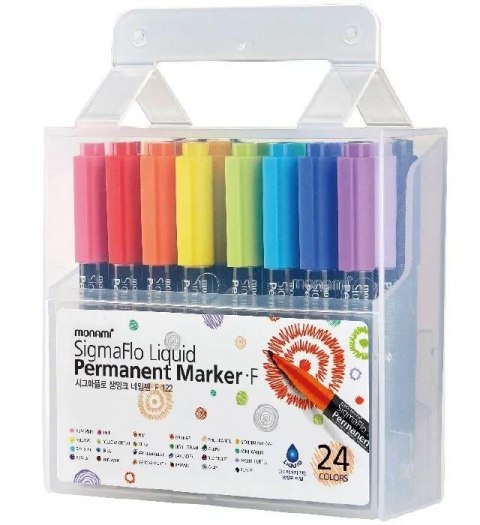 Marker permanentny SigmaFlo 24kol MONAMI