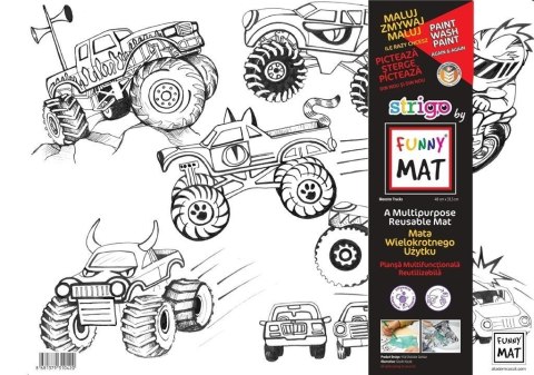 Mata transparentna Monster Trucks Funny Mat STRIGO