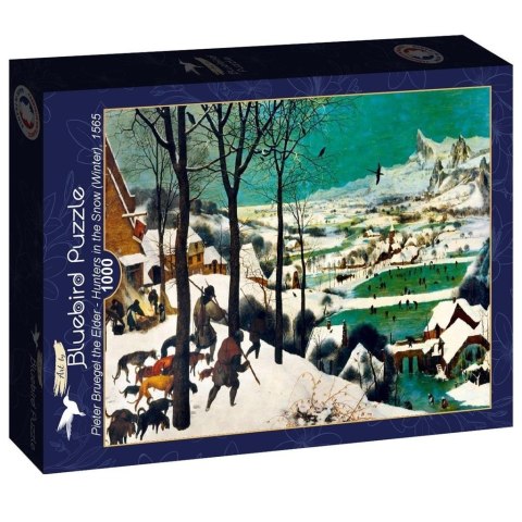 Puzzle 1000 Brueghel, Myśliwi na śniegu