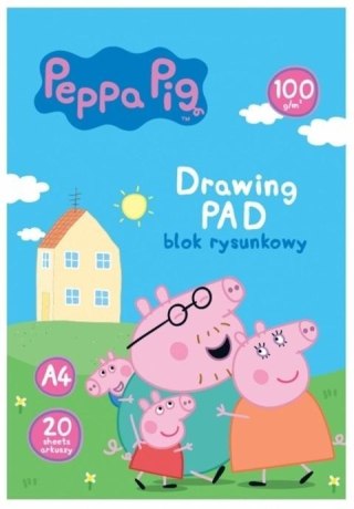 Blok rysunkowy A4/20K Świnka Peppa (10szt) ASTRA