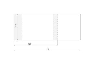 Okładka regulowana 203x520mm (50szt)