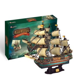 Puzzle 3D Żaglowiec San Felipe XL